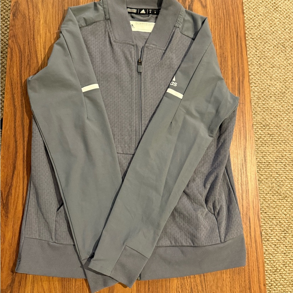 Adidas Charcoal Full-Zip Jacket
